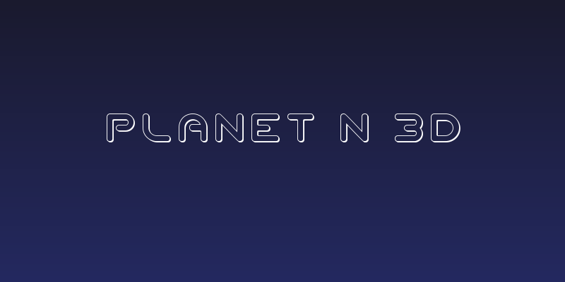 Planet N 3D Social Header