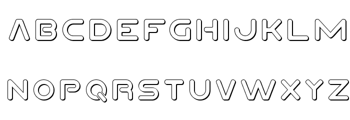 Planet N 3D Font LOWERCASE