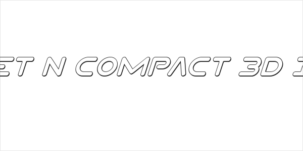 Planet N Compact 3D Italic Logo