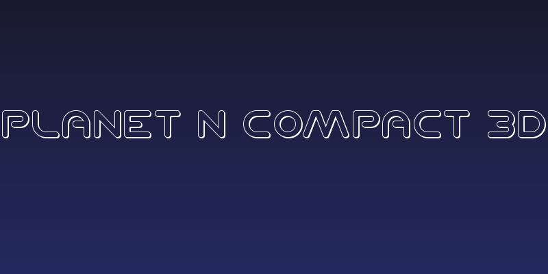 Planet N Compact 3D Social Header