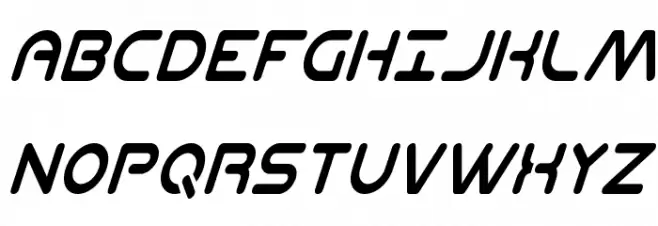 Planet N Compact Condensed Italic 字体 大写