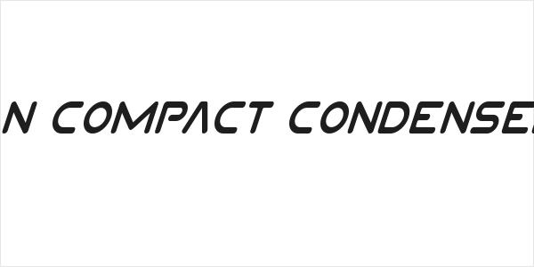 Planet N Compact Condensed Italic Logo