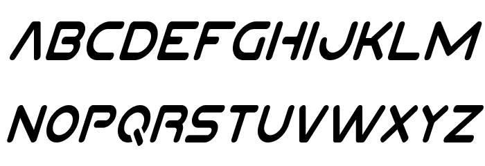 Planet N Compact Condensed Italic Font LOWERCASE