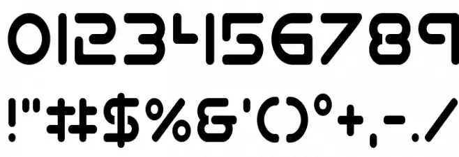 Planet N Compact Condensed Font OTHER CHARS