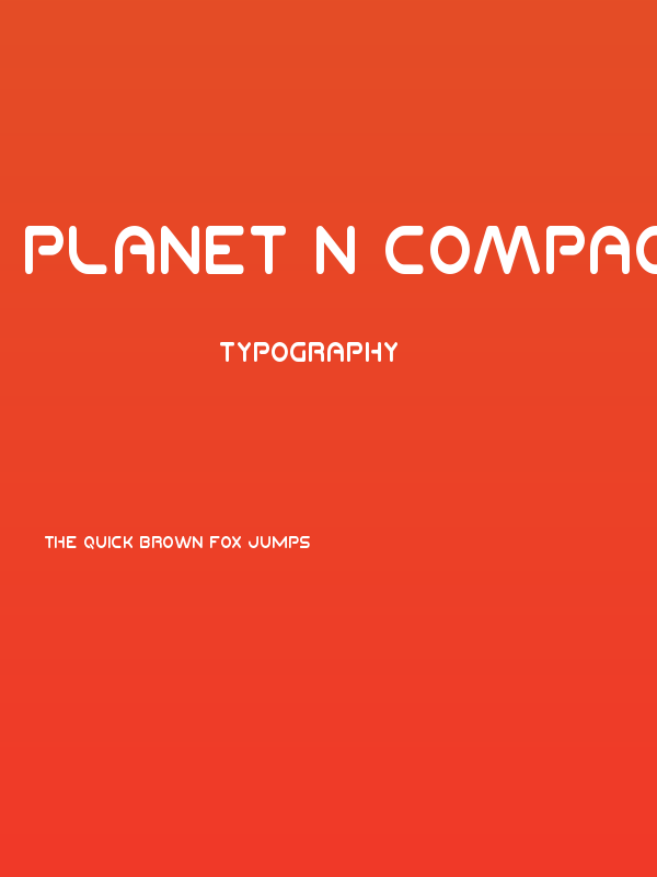 Planet N Compact Condensed Poster