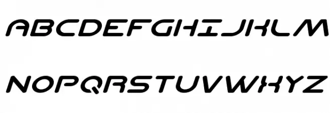 Planet N Compact Expanded Italic Fuentes MAYÚSCULAS