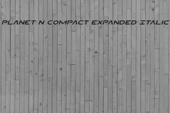 Planet N Compact Expanded Italic Fuentes examples