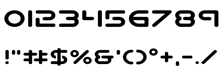Planet N Compact Expanded Font OTHER CHARS