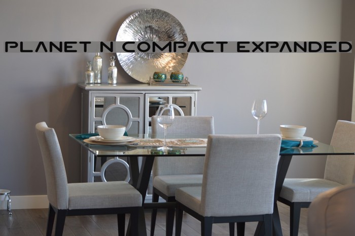 Planet N Compact Expanded Font examples
