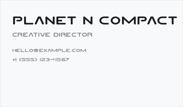 Planet N Compact Expanded Business Card