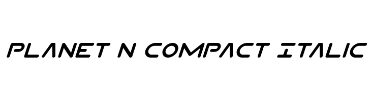Planet N Compact Italic Font