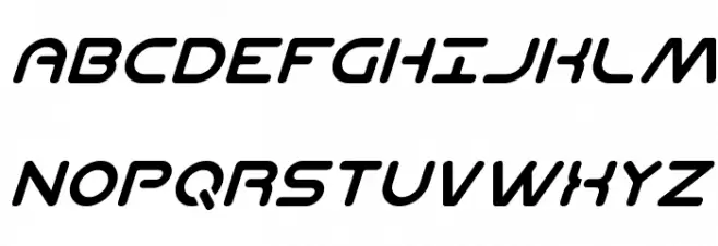 Planet N Compact Italic 字体 大写