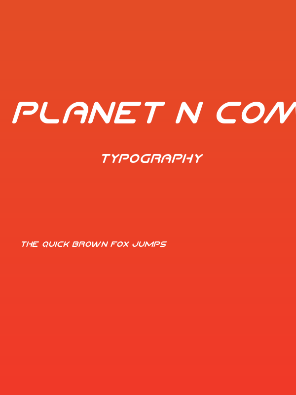 Planet N Compact Italic Poster