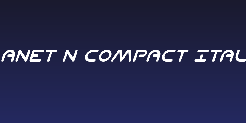 Planet N Compact Italic Social Header