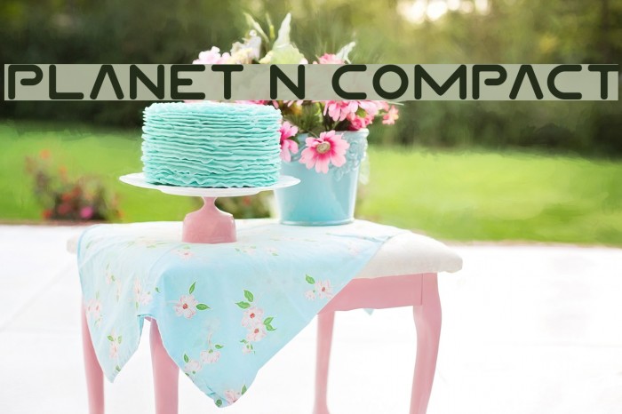 Planet N Compact Font examples