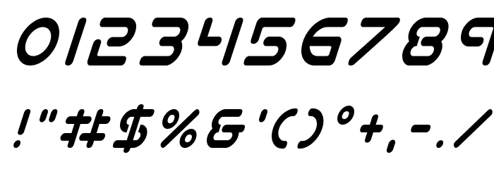 Planet N Condensed Italic Font OTHER CHARS