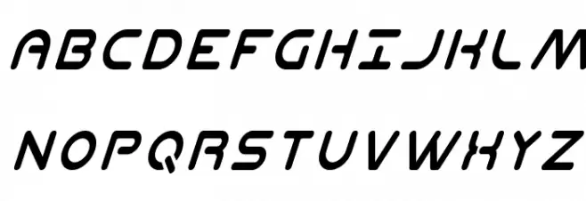 Planet N Condensed Italic Fuentes MAYÚSCULAS