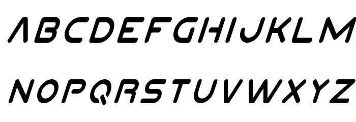 Planet N Condensed Italic Font LOWERCASE