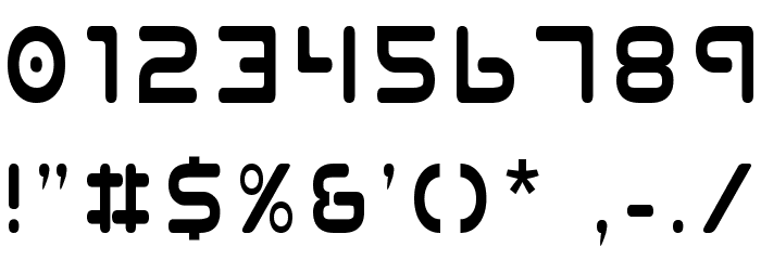 Planet N Condensed Font OTHER CHARS