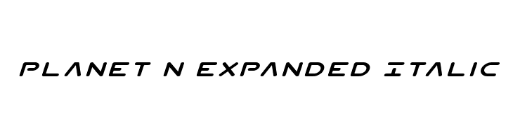 Planet N Expanded Italic フォント
