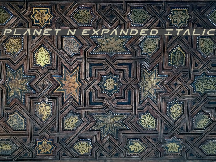 Planet N Expanded Italic フォント examples