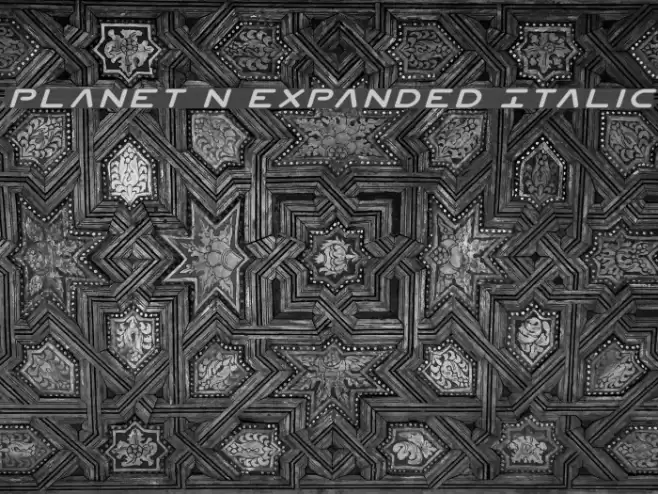 Planet N Expanded Italic フォント examples