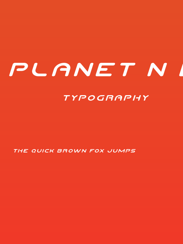 Planet N Expanded Italic Poster