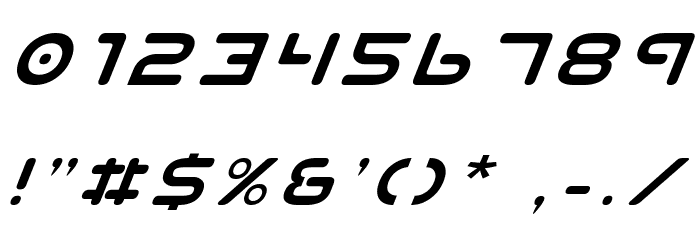 Planet N Italic Font OTHER CHARS
