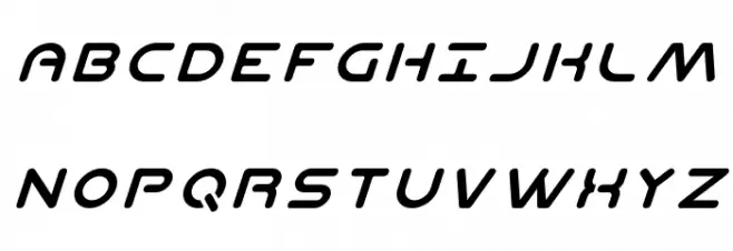 Planet N Italic Шрифта ВЕРХНИЙ