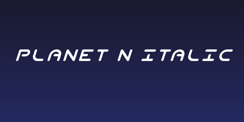 Planet N Italic Social Header