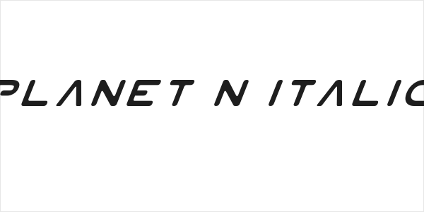 Planet N Italic Logo