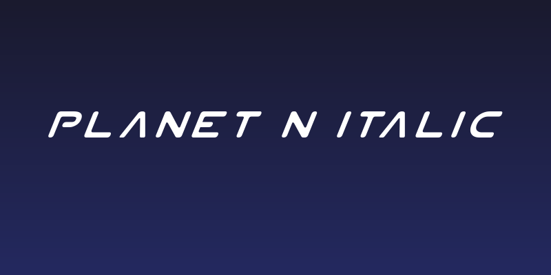 Planet N Italic Social Header