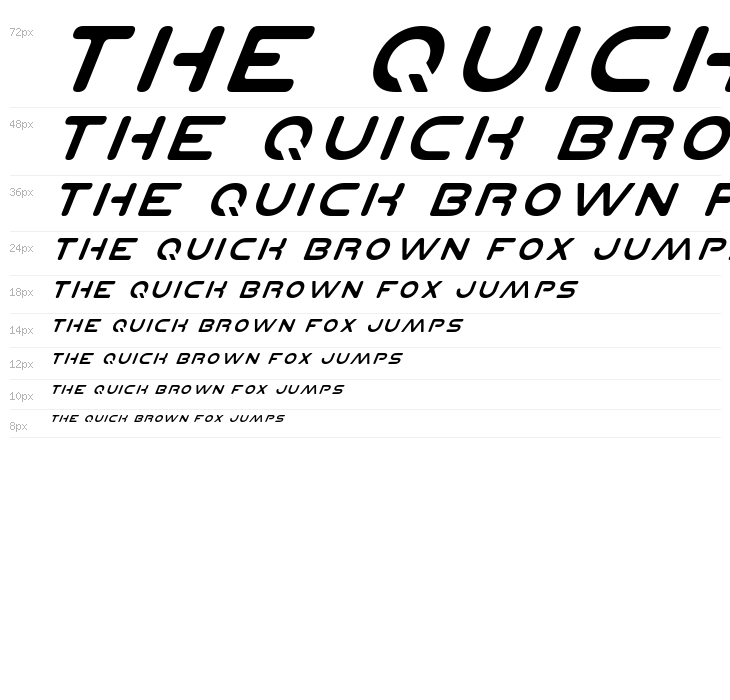 Planet N Italic Waterfall