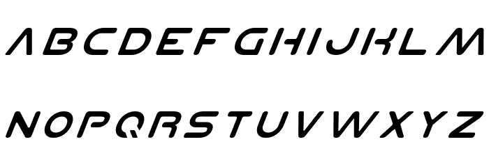 Planet N Italic Font LOWERCASE