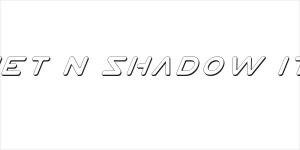 Planet N Shadow Italic Logo