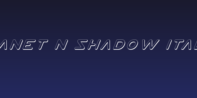 Planet N Shadow Italic Social Header