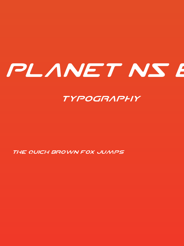 Planet NS Expanded Italic Poster
