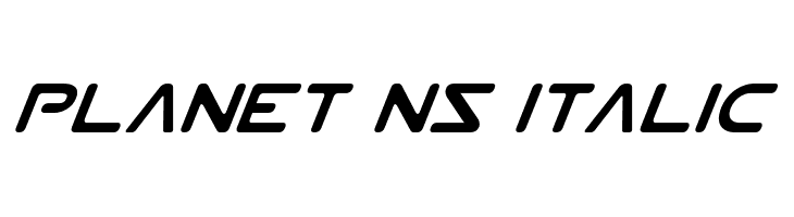 Planet NS Italic Font