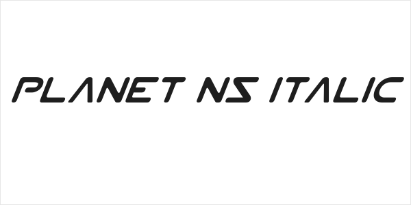 Planet NS Italic Logo