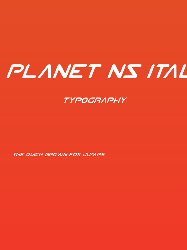 Planet NS Italic Poster