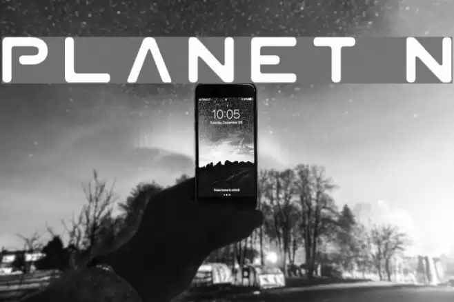 Planet N Font examples