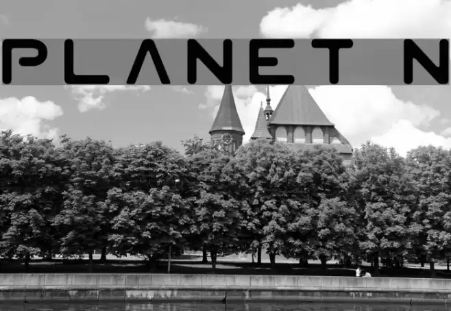 Planet N Font examples