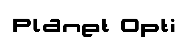 Planet Opti Font