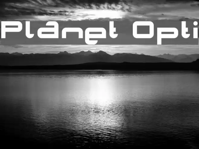 Planet Opti Font examples