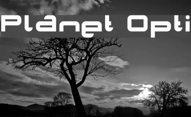 Planet Opti Font examples