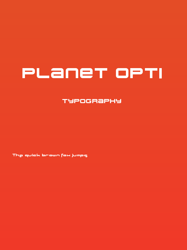 Planet Opti Poster