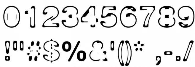 Planet Orbit Font OTHER CHARS