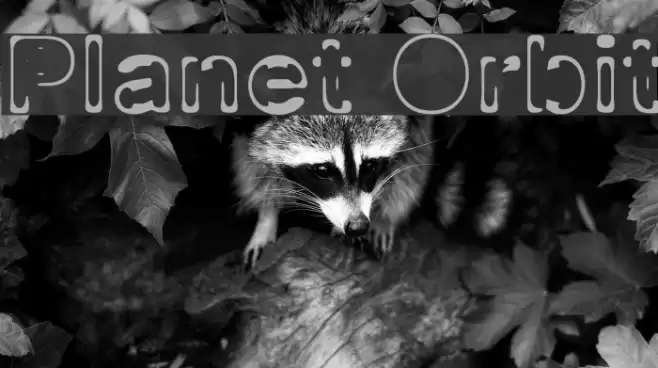Planet Orbit Font examples