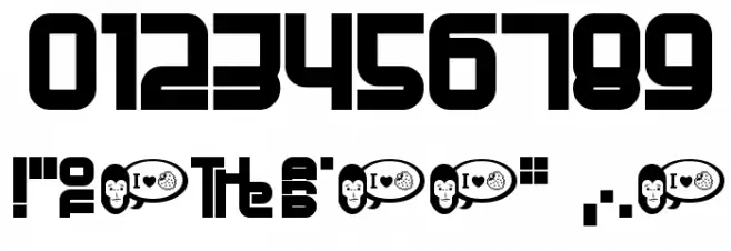 Planet Planet Font OTHER CHARS