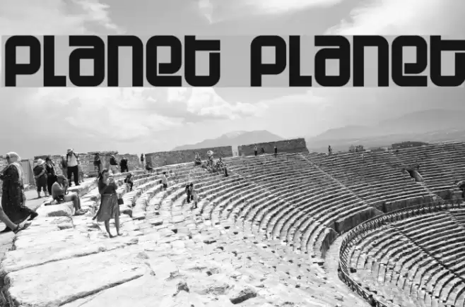 Planet Planet Font examples